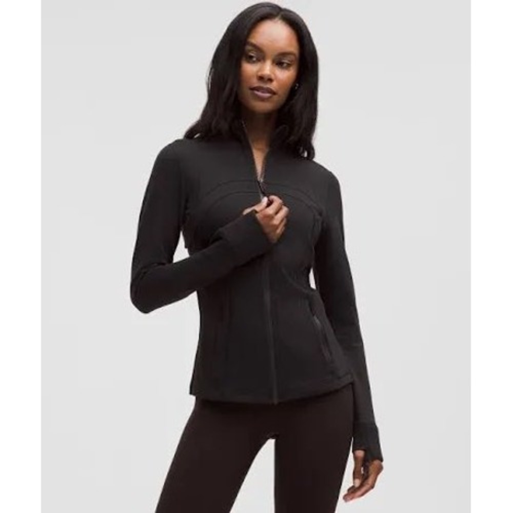 Lululemon Define Jacket Black Luon Full Zip Slim Fit Size 4
